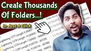 How to create thousands of folders in a click using notepad and cmd, Computer tricks, Rahul Devraj