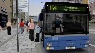 Omsi 2 Addon München City - Route 154 Nordbad - Tivolistrasse (PC)