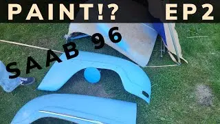 Restoring the 1963 Saab Bullnose 2-Stroke | Removing the Sway Bar, Primer Test & Color Choices