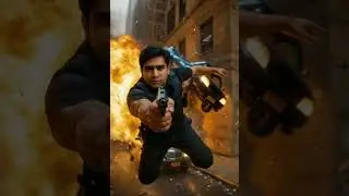 Epic Bullet Time Explosion | Cinematic VFX Test (AI Generated)