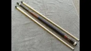 JD Custom Cues - 2012 Ebony & Amboyna Burl Butterflies & Points