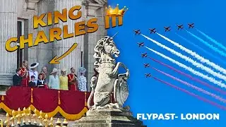 Воздушный парад ко дню рождения короля Чарльза III - Букингемский дворец | Июнь 2024 (4K 60fps)