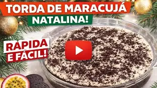 👉 “Sobremesa de Natal RÁPIDA e FÁCIL | Torda de Maracujá com Biscoito  #natal #Dessert #food
