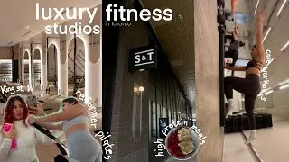 TRYING LUXURY GYMS IN TORONTO FOR $5 || reformer and mat pilates