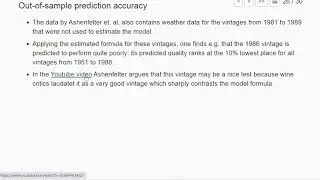 ee12 R out-of-sample prediction