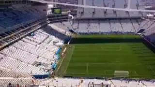 Arena Corinthians - vis&atilde;o a partir do setor sul provis&oacute;rio