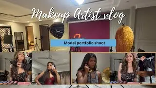 Model Portfolio Shoot In GURGAO | Makeup Artist Vlog