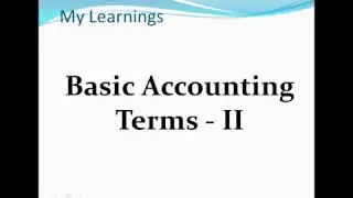 Basic Accounting Terminologies-2(CBSE/NCERT Class 11/Std XI)(ICSE Std IX-Commercial Studies)