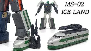 Transformers Moon Studio MS-02 ICE LAND Yukikaze Train Vehicle Robot Figure Toys