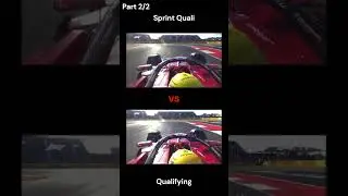Comparing Lewis's final laps in Sprint quali and GP quali  #lewishamilton #f1 #ferrari #formula1