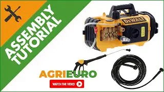 DeWalt DXPW 002CE Cold Water Pressure Washer 180 Max bar - 510 L/H Max flow rate - Assembly tutorial