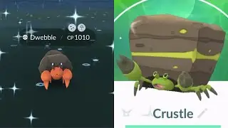 CATCHING NEW SHINY DWEBBLE IN POK&Eacute;MON GO!! Shiny Crustle Evolutio! (Bug Out Event)