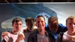 Flipsid3 team after winning ESL One Cologne 2015 European Qualifier