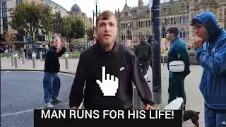 Bradford Streets Full of Drunken Football Fans | Food Review & Street Fight Drama ✖️⛔🚨👮