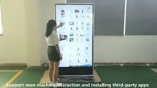 75 Inch Super Big IR Touch Screen LCD Advertising Player Kiosk