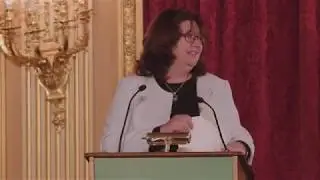Eileen Murray introduces Kathleen Murphy, Irish America's Wall Street 50's keynote speaker.