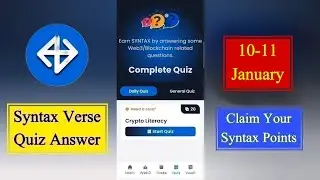 Syntax Verse quiz answers today | 10 January Syntax Verse quiz answer | Syntax Verse quiz today