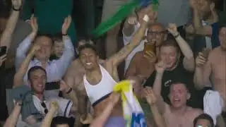 Raphinha Celebrates in the Crowd with Leeds Fans after Surviving Relegation from the Premier League!