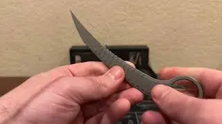 Распаковка ножа Feather Karambit с фиксированным клинком серии Microtech/Bastinelli Signature (2,25 дюйма Apoc SW)!