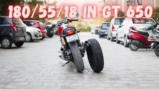 Installing 180/55/18 in GT 650 / widest tyr for GT