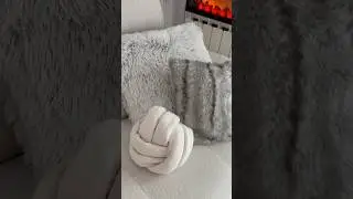 DIY KNOT PILLOW WHIT A BLANKET #diy #pillow #blanket #homedecor #home