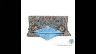 Persian Turquoise Termeh Tablecloth 🌊 Handcrafted Elegance for Luxury Homes