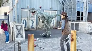 Christmas 2024 Raptor Encounter: Blue | Universal Studios Hollywood