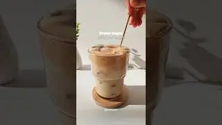 Brown sugar whipped coffee, ready!!🤍 #coffee #icedlatte #aestheticvideos #homecafe #shorts