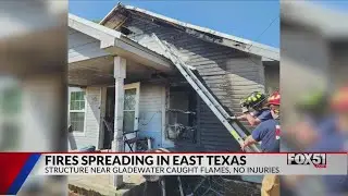 East Texas fire departments fight Gladewater structure fire