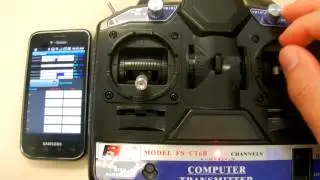 Nadajnik RC FS-CT6B 6-kanałowy wsp&oacute;łpracujący z telefonem z Androidem przez Bluetooth