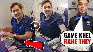 After Ms Dhoni's Playing Candy Crush 😭Game In Flight Candy Crush Officially Downloaded 3.6 Million 🥵