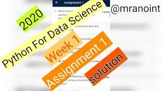 Python For Data Science | NPTEL | week 1 | Assignment 1 | Solution