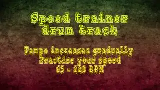 Speed trainer drum track 65 - 220 bpm