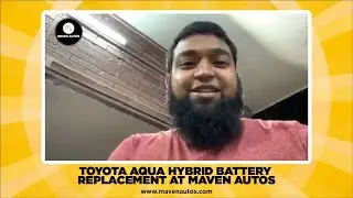 TOYOTA AQUA HYBRID BATTERY REPLACEMENT AT MAVEN AUTOS.