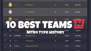 Top 10 Teams in Nitro Type History