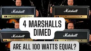 4 x 100 Watt Marshall Amplifiers Dimed -Are All 100 Watts Equal?