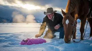 A Cowboy Was Riding With His Horse on a Snowy Morning… Until the Horse Froze in Fear