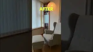 Before & After Studio Apartment Makeover 💛 #extremedeclutter #shorts #makeover