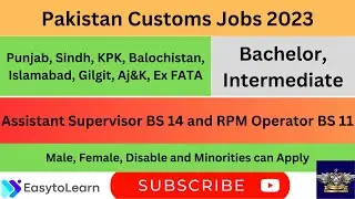 Pakistan Customs Jobs 2023 - FBR Jobs 2023 - Latest Jobs in Pakistan
