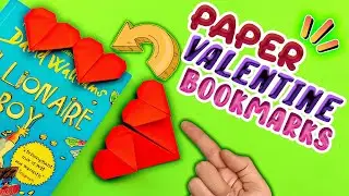 The Perfect Valentine Gift: Paper Origami Heart Bookmark || DIY Paper Origami Heart bookmark