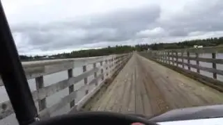 Rzr going across the bridge in inkerman