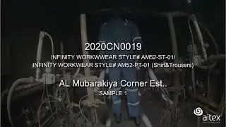 Inherent flame resistant coveralls testing