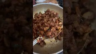 பந்தி style mutton chukka / Madurai mutton varuval    #muttonvaruval #cooking #madurai #villagefood