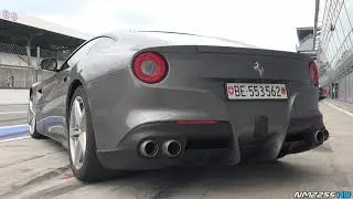 857 Ferrari F12 Berlinetta Start Up and LOUD Revs Inside and Out