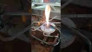 proceso de encendido de una estufa a gasolina