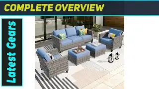 Ovios 5-Piece Patio Furniture Set &ndash; Best Outdoor Wicker Sofa for Comfort & Style