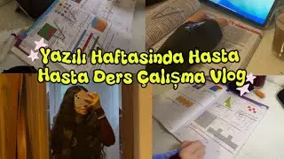 Yazılı Haftasinda Hasta Hasta Ders Çalıșma Vlog #keşfet #study #lgs #yks