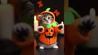 Halloween Baby Cat&rsquo;s Motorcycle Dance Crazy Moves You Can&rsquo;t Miss #Halloween #CatDance #Motorcycle
