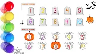 12345 Counting numbers 1 to 10, tracing numbers 1 to 10, writing numbers 1 to 10,numbers counting vi