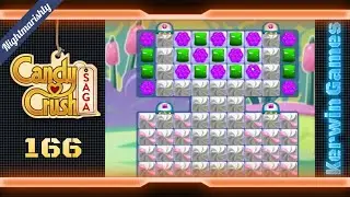 Candy Crush Saga Level 166 - Nightmarishly Hard Level - No Boosters (New Version)
